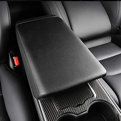 Product Cover Motrobe Tesla Model 3 Leather Center Console Cover Armrest Pad