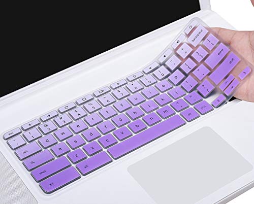 Product Cover Keyboard Cover for Acer Chromebook Spin 15 CP315/Acer Chromebook 315 CB315 CB515/Acer CB3-531 CB3-532 CB5-571 C910 15.6 inch Chromebook, Acer Chromebook 15 Laptop Cover, Ombre Purple