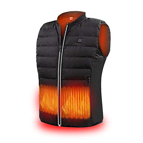 Product Cover ZLTFashion 5V Heated Vest USB Charging Electric Lightweight Heating Clothing Adjustable Warm Vest Washable Heated Jackets for Men & Women Hiking Hunting Motorcycle Camping (Battery Not Included)