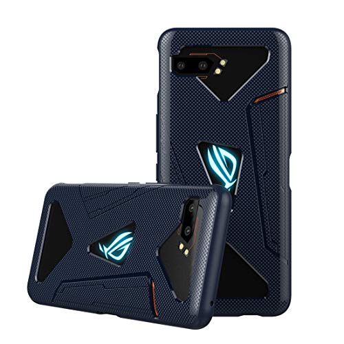Product Cover DDJ ASUS ROG Phone II Case, Ultra Slim TPU Case Cover Soft, Flexible and Lightweight Shockproof, Dirt-Repellent Bumper Shell for ASUS ROG Phone II ZS660KL (Blue)
