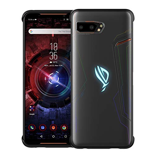 Product Cover DDJ ASUS ROG Phone II Case, Frosted Ultra Slim TPU Case Cover Soft, Flexible and Lightweight Shockproof, Dirt-Repellent Bumper Shell for ASUS ROG Phone II ZS660KL (Frosted)
