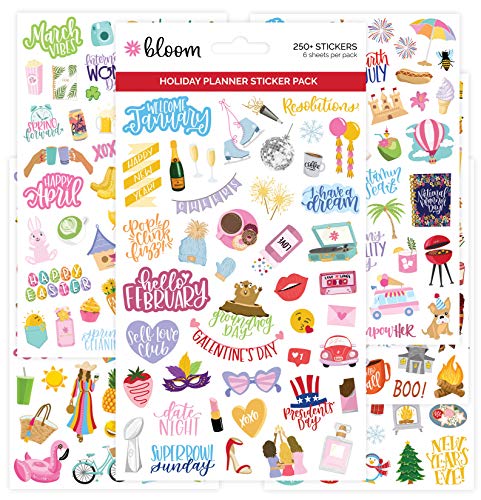 Product Cover bloom daily planners New Holiday Seasonal Planner Sticker Sheets - Seasonal Sticker Pack - Over 250 Stickers Per Pack!
