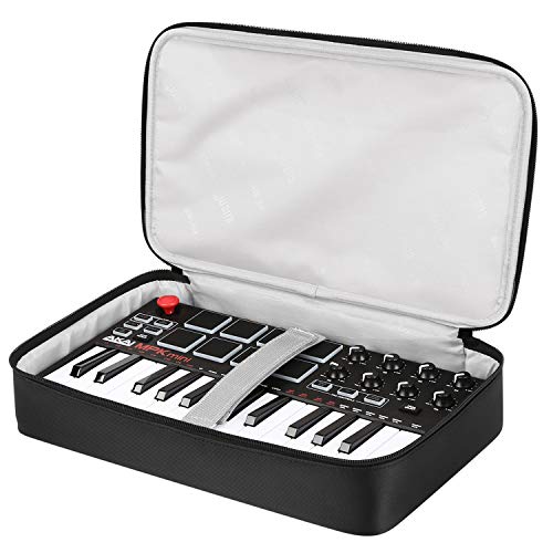 Product Cover BUBM Travel Storage Carrying Case for Akai Professional MPK Mini MKII & MPK Mini Play | 25-Key Ultra-Portable USB MIDI Drum Pad & Keyboard Controller