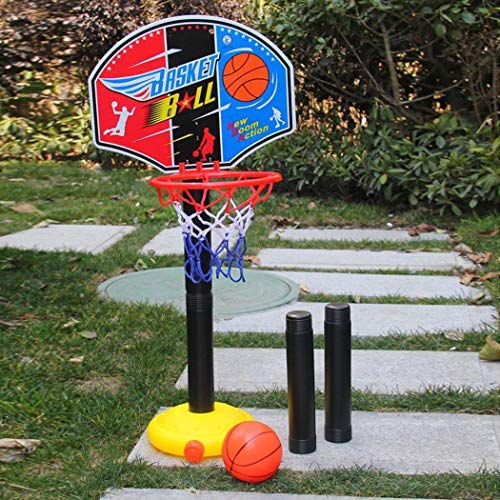Product Cover HOTUEEN Portable Indoor Outdoor Kids Adjustable Height Basketball Stand Toy S Toy Basketball