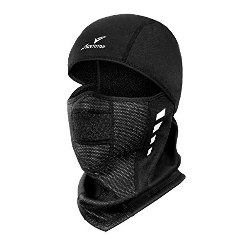Product Cover MOVTOTOP Balaclava Ski Mask,Motorcycle Running Full Face Cover Windproof Waterproof Face Mask for Men Women, Windproof Outdoor Sports Mask, Ski&Snowboard Gear Black