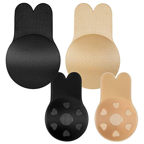 Product Cover Adhesive Bra, Invisible Sticky Bra Breast Lift Tape, Reusable Freedom Pasties Strapless Backless Nipplecovers (Large - B/C Cup)