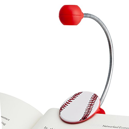 Product Cover WITHit Clip On Book Light - Baseball - LED Reading Light with Clip for Books and eBooks, Reduced Glare, Portable and Lightweight, Cute Bookmark Light for Kids and Adults, Batteries Included