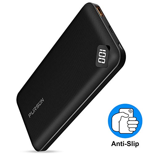 Product Cover 2020 Updated Ultra Compact 10000mAh Fast Charge Power Bank with Dual USB A and USB C Ports, Portable Charger with LED Digital Screen for iPhone, iPad, Samsung, Google Pixel, Nexus and More
