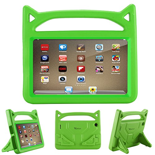 Product Cover 2019 All-New 7 Tablet Case,Tablet 7 Case for Kids,Riaour Shockproof Light Weight Handle Kids Friendly Case for 7 Inch Tablet (Compatible with 9th Generation 2019/7th Generation 2017)(Green)