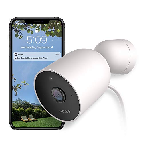 Product Cover Nooie Outdoor Security Camera Wireless WiFi Camera Home Video Security Camera with 1080P HD Bullet Camera with Two-Way Audio, Night Vision, Theft-Deterrent Alarm, compatible with Cloud Storage/SD Slot