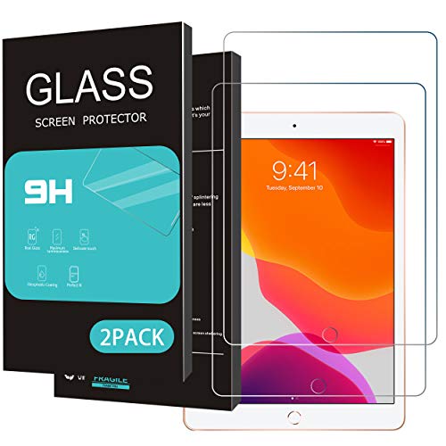 Product Cover HOMEMO Screen Protector Compatible with iPad 10.2(2019 Released) Tempered Glass for iPad 10.2 (7th Gen) Anti Scratch Case Friendly