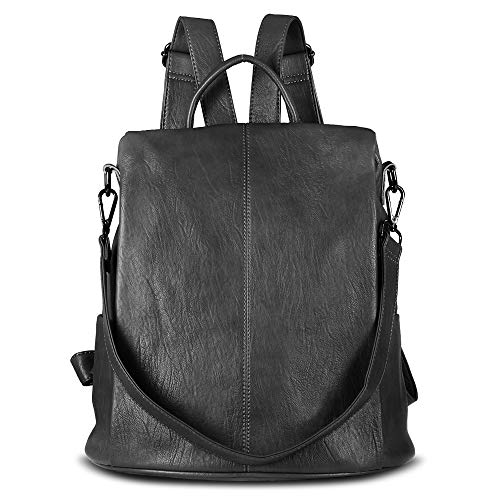 Product Cover AtailorBird Women Backpack Anti-theft Purse Waterproof Shoulder Bag Fashion PU Leather School Daypack, Black