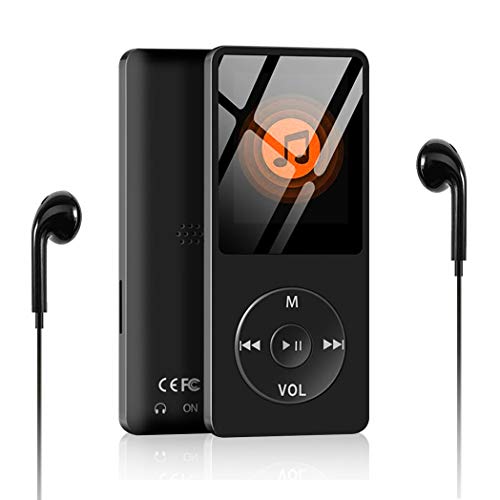 Product Cover MP3 Player, Aigital Portable HiFi Music Player Built-in 8GB Capacity Can Expand to 128GB, Economic Multi-Functional MP3 Adapter with Video/FM Radio/Record Function (Earphones Included)