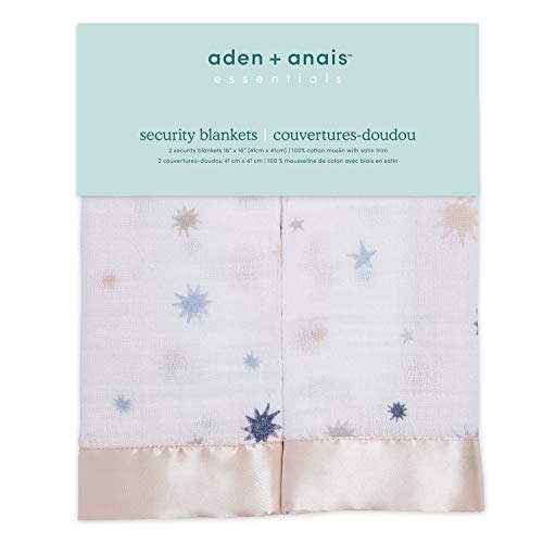 Product Cover Aden by aden + anais Classic Security Blankets, 2-Pack, to The Moon