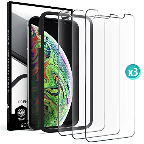Product Cover Screen Protector for iPhone Xs - iPhone X - iPhone 11 Pro - Film Tempered Glass Scratch Resistant Impact Shield Glass Case Friendly Anti Fingerprint