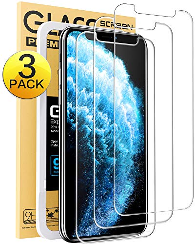 Product Cover Mkeke Compatible with iPhone 11 Pro Max Screen Protector, iPhone Xs Max Screen Protector, Tempered Glass Screen Protector for iPhone 11 Pro Max & XS Max