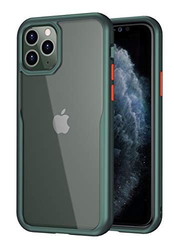 Product Cover Bounceback Transparent Clear Shock Proof Back Cover Case for Apple iPhone 11 Pro - Minty Green