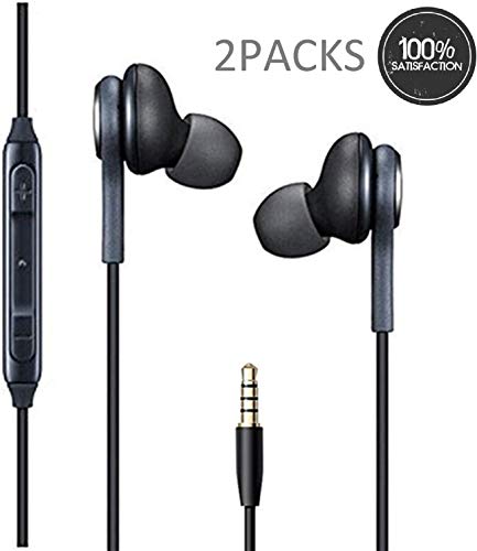 Product Cover in Ear Stereo Headphones w/Microphone Compatible with Samsung Galaxy S10 S10 Plus S9/S9+ S8/S8+ Note8 / Note9-2019 100% Original Earbuds Remote + Mic with USB C Cable