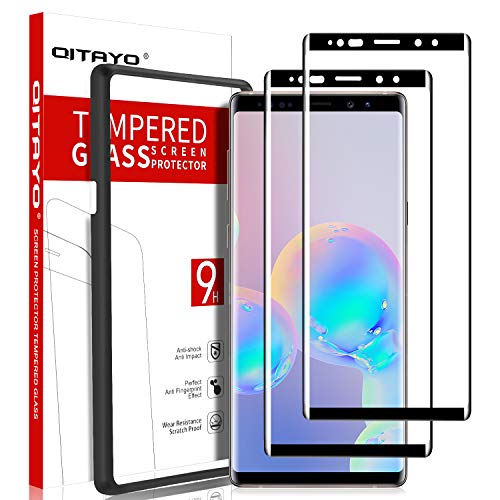 Product Cover QITAYO Screen Protector for Samsung Galaxy S8, HD Clear Tempered Glass Screen Protector Compatible with Samsung Galaxy S8, 2 Pack