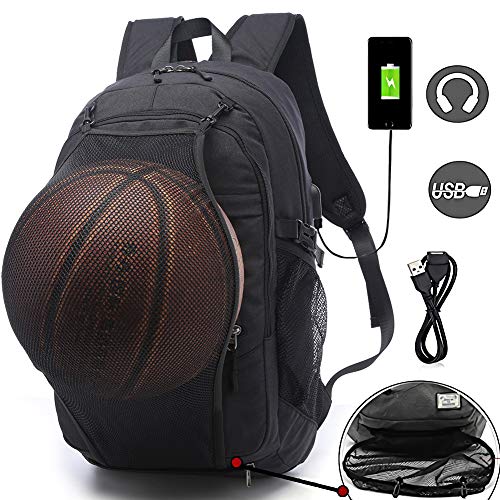 Product Cover Sports Basketball Backpacks Bags for Laptop, Soccer with Ball Compartment
