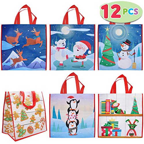 Product Cover 12 PCs Christmas Large Tote Bags 13.75