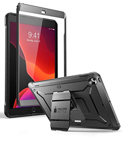 Product Cover SUPCASE Designed for iPad 10.2 2019, iPad 7th Generation, [Unicorn Beetle Pro Series] with Built-in Screen Protector and Dual Layer Full Body Rugged Protective Case for iPad 10.2 Inch 2019 (Black)