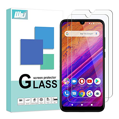 Product Cover [3 Pack] WRJ Screen Protector for Blu Vivo XL5, HD Anti-Scratch Anti-Fingerprint No-Bubble 9H Hardness Tempered Glass with Lifetime Replacement Warranty
