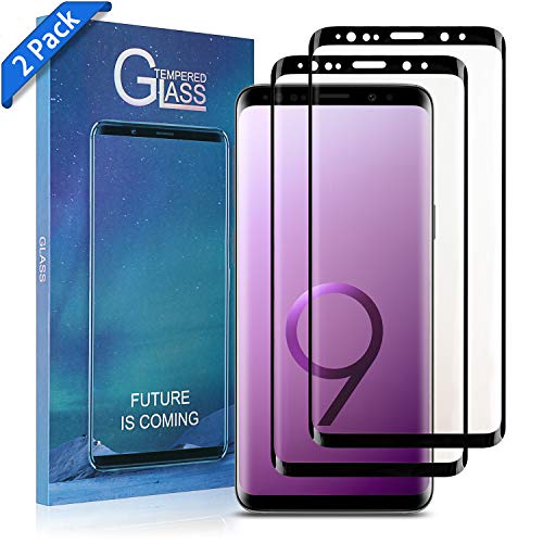Product Cover Xawy [2-Pack] for Galaxy S9 Screen Protector Tempered Glass,[Anti-Fingerprint][No-Bubble][Scratch-Resistant] Glass Screen Protector for Samsung Galaxy S9