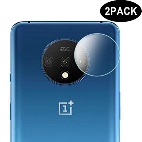 Product Cover GEEMEE for OnePlus 7T Camera Lens Screen Protector, [2 Pack] Ultra-Thin HD Dustproof Bubble-Free 9H Hard Tempered Glass Camera Lens Screen Protector for OnePlus 7T
