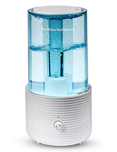 Product Cover Cool Mist Humidifier for Bedroom - 2.6L Quiet Ultrasonic Humidifier, Simple and Adjustable Mist Output, Waterless Auto Shut-Off, Lasts up to 18 Hours
