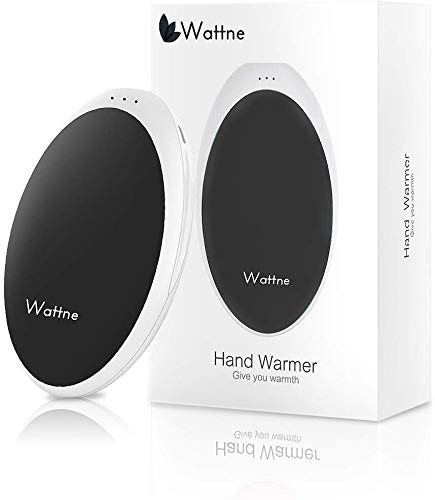 Product Cover Wattne Hand Warmers 2 in 1 Micro USB Rechargeable Hand Warmer, 5200mAh Portable Electric Pocket Hand Warmer for Winter Outdoor Skiing Climbing Hiking Camping, Best Gift for Women & Men