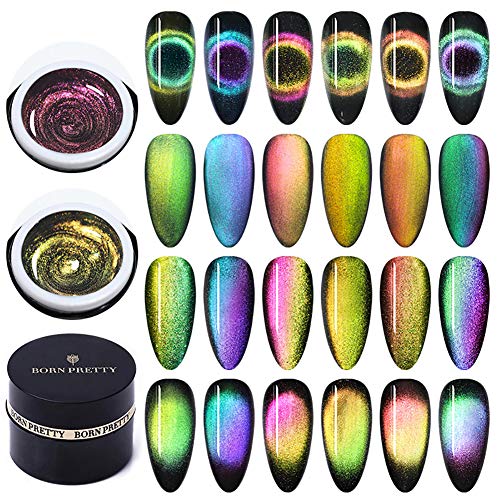 Product Cover BORN PRETTY 9D Galaxy Cat Eye Nail Gel Chameleon Magnetic Soak Off UV/LED Nail Varnish 5ml Manicure Gel Lacquer 6 Boxes
