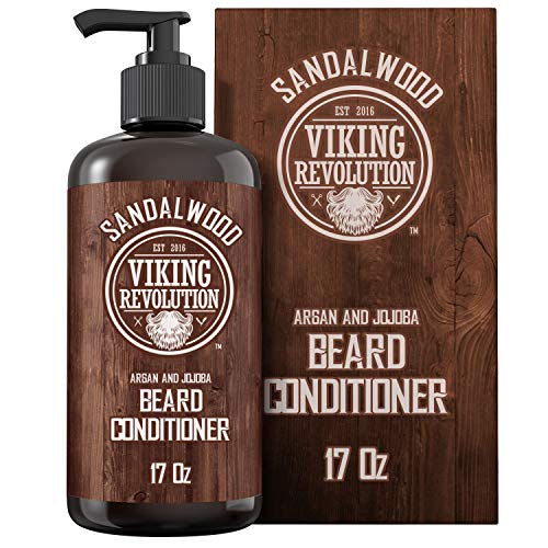 Product Cover Best Deal Beard Conditioner w/Argan & Jojoba Oils - Softens & Strengthens - Sandalwood Scent - Beard Conditioner w/Beard Oil (17oz Conditioner)