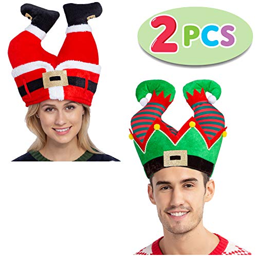 Product Cover JOYIN Christmas Santa and Elf Pants Hats for Funny Hilarious and Festive Christmas Party Hat Dress Up Celebrations, Winter Party Favor, Christmas Decorations, Costume Accessories