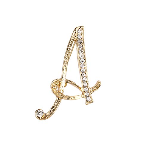 Product Cover Fiona Jolin A to Z Alphabet 26 Letter Brooch Lapel Pin