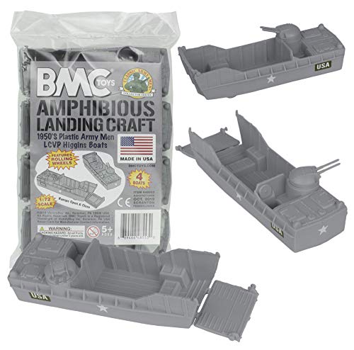 Product Cover BMC Classic Marx Landing Craft - 4pc Gray Plastic Army Men Boat Vehicles