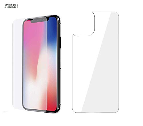 Product Cover Aine Full Body Protection (Front + Back) Front 5D and Back 2.5D Tempered Glass Protector for iPhone 11 (Front 5d Transparent Glass No Black Border)