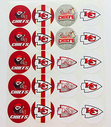 Product Cover Set of 20 Decals Kansas City Chiefs 2