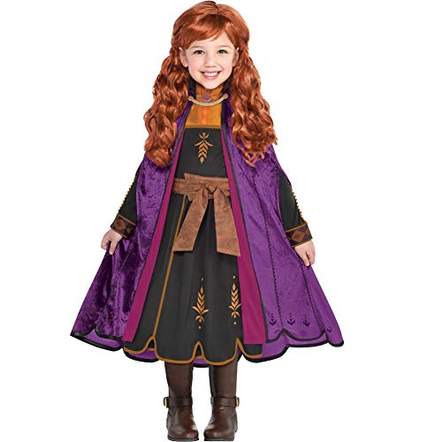 Product Cover Party City Anna Act 2 Halloween Costume for Girls, Frozen 2, Includes Dress and Cape