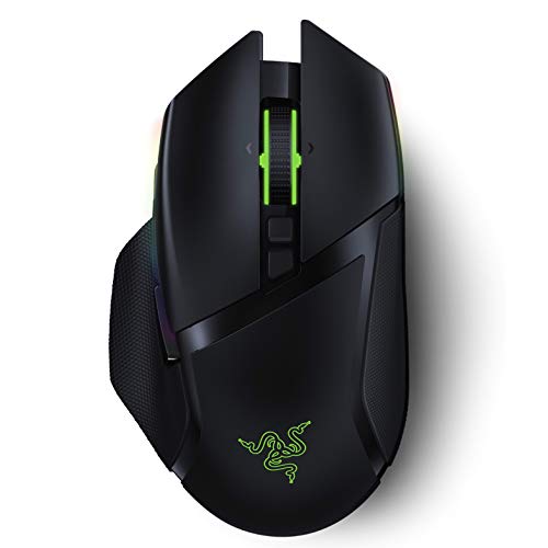 Product Cover Razer Basilisk Ultimate Hyperspeed Wireless Gaming Mouse: Fastest Gaming Mouse Switch - 20K DPI Optical Sensor - Chroma Lighting - 11 Programmable Buttons - 100 Hr Battery - Matte Black