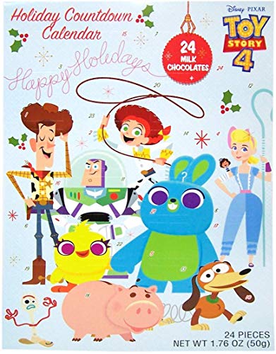 Product Cover Frankford 2019 Disney Toy Story 4 Advent Calendar Chocolate Candy Filled Countdown, 1.76 Ounce