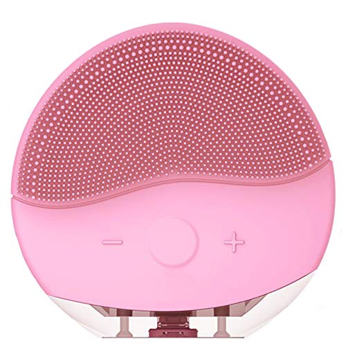 Product Cover Sonic Facial Cleansing Brush, 3-in-1 Silicone Waterproof Ultrasonic Rechargeable Electric Massage Face Cleansing Brush(Pink)