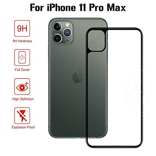 Product Cover MobileZon Back Tempered Glass Guard Scratch Resistant Screen Protector for iPhone 11 Pro Max (Transparent)