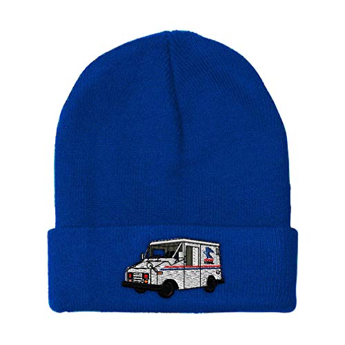 Product Cover Custom Beanie for Men & Women Mail Truck Embroidery Acrylic Skull Cap Hat