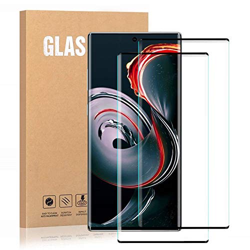 Product Cover Galaxy Note 10 Pro Screen Protector [2Pack] Tempered Glass 3D Curved EDG Coverage, Anti-Scratch, Bubble Free and Case Friendly, Tempered Glass Compatible with in-Display Fingerprint Sensor