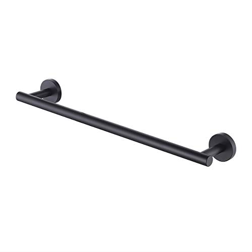 Product Cover KES 18 Inches Matte Black Towel Bar for Bathroom Kitchen Hand Towel Holder Dish Cloths Hanger SUS304 Stainless Steel RUSTPROOF Wall Mount No Drill, A2000S45DG-BK