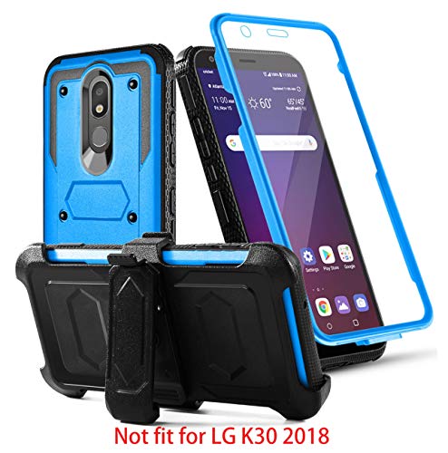 Product Cover Toyouu for LG K30 2019 Case,LG Escape Plus/Aristo 4 Plus/Journey LTE/Arena 2/Tribute Royal/Prime 2 Phone Case [Built-in Screen Protector] with Belt Clip[Kickstand] Heavy Duty Holster Case,Blue