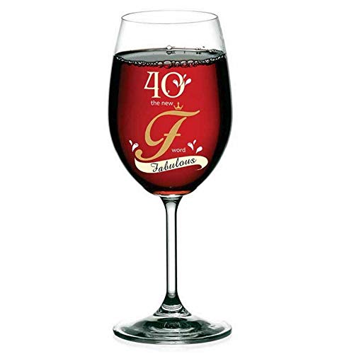 Product Cover 40th birthday gifts for women men, 1979 Best Funny Fortieth Anniversary Gift ideas for Mom, Dad, Husband, Wife, Cool and fun 40 years Unique party gifts for Him or Her, Stem Wine Glass 15 Oz