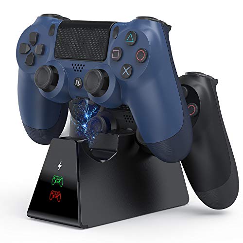 Product Cover PS4 Controller Charger - Vivefox DualShock 4 Controller USB Charging Station Dock, Playstation 4 Charging Station for Sony Playstation4 / PS4 / PS4 Slim / PS4 Pro Controller