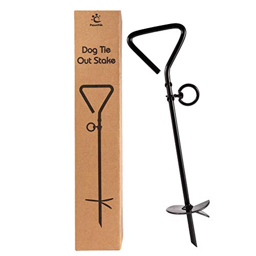 Product Cover PAWCHIE Tie Out Stake for Dogs Heavy-Duty Pet Anchor for Yard, Ground